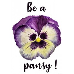 Magnet: Be a pansy