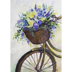 Felicitare:  Flower bicycle