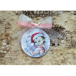 Decorațiune crăciun personalizată cu text