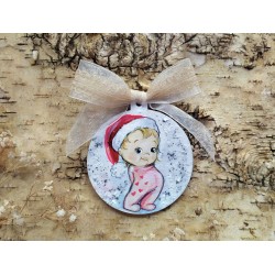 Decorațiune crăciun personalizată cu text