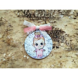 Decorațiune crăciun personalizată cu text