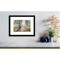 Tablou: Light in the forest PRINT
